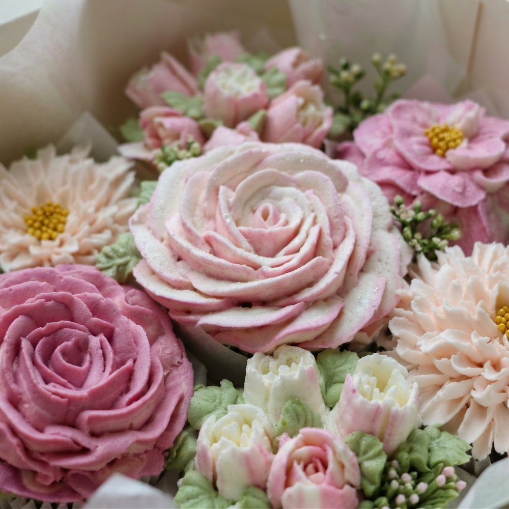 Breathtaking Floral Cupcake Bouquet